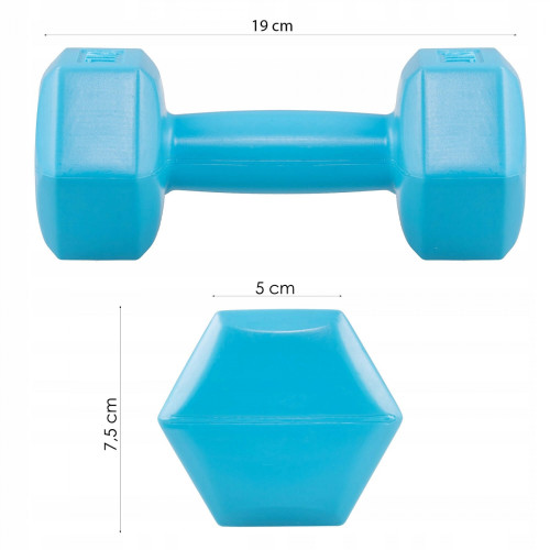 Гантель  Springos Hex 2 x 1 кг FA1030 - фото №4